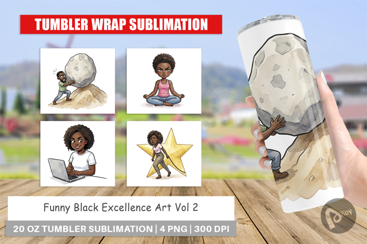 Funny Black Excellence Tumbler