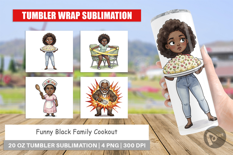 Funny Black Family Cookout Tumbler
