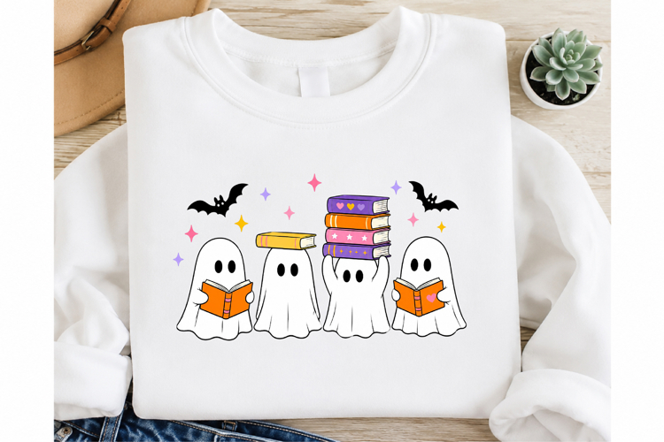 Funny Book Lover Halloween PNG