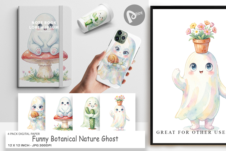 Botanical Ghost Digital Paper