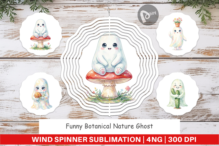 Botanical Ghost Wind Spinner