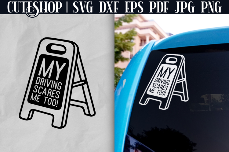 Funny Car Decals SVGs