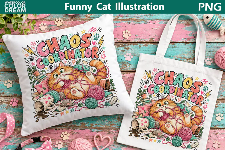 Chaos Coordinator Cat | Funny Cat Sublimation