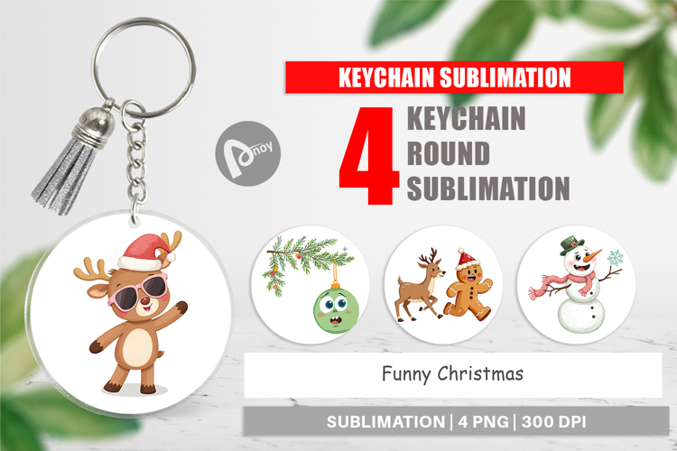 Keychain Funny Christmas