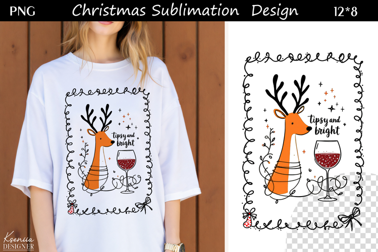 Funny Cozy Christmas Quotes|Trendy T Shirt Sublimation|Deer
