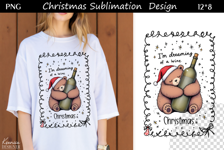 Funny Cozy Christmas Quotes|Trendy T Shirt Sublimation|Bear
