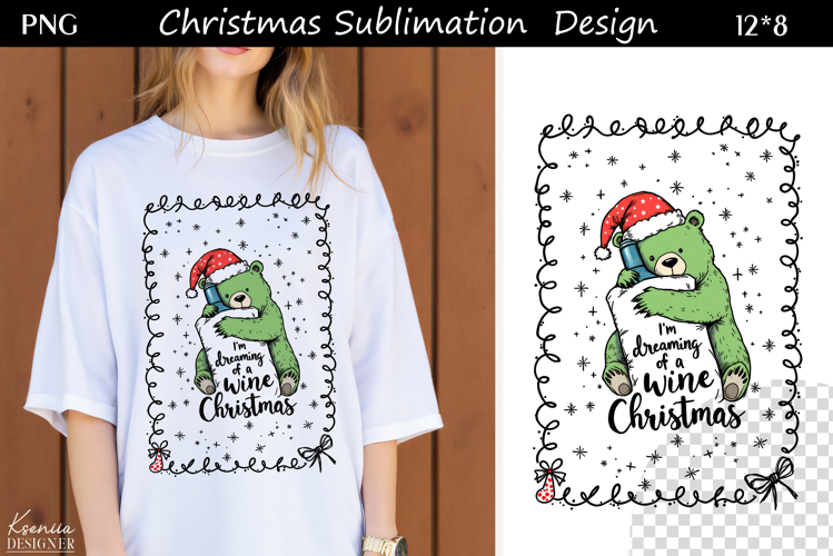 Funny Cozy Christmas Quotes|Trendy T Shirt Sublimation|Bear