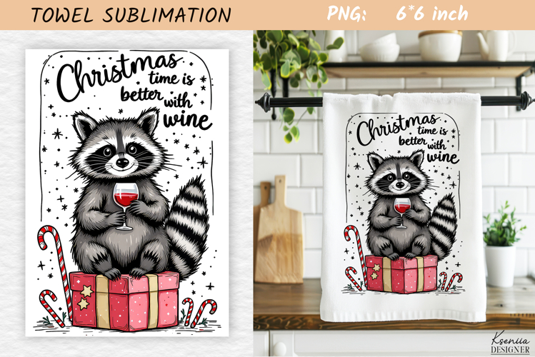 Christmas Towel Sublimation|Funny Holiday Quotes