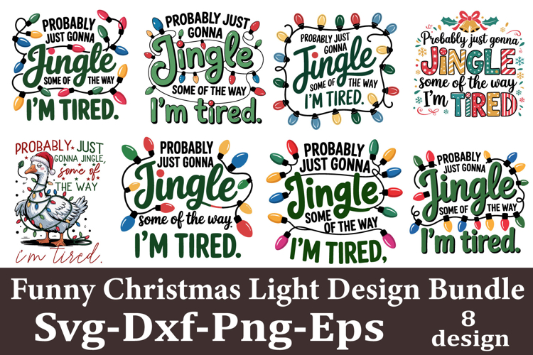 Funny Christmas Light Design Bundle