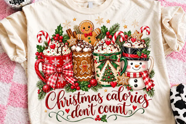 Funny Christmas Calories PNG