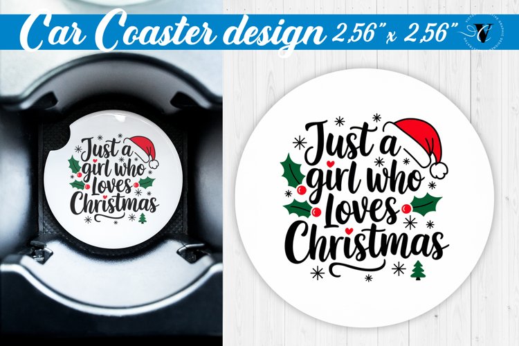 Car Coaster | Christmas Quote | Merry Christmas example image 1