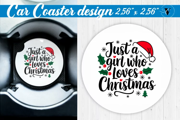 Car Coaster | Christmas Quote | Merry Christmas