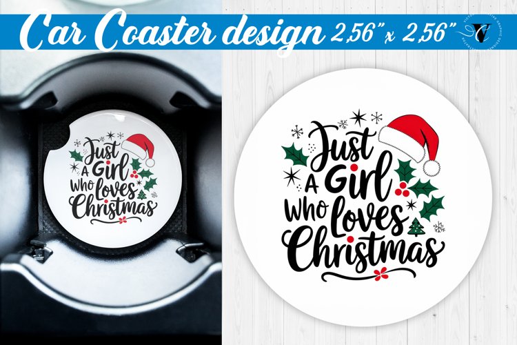 Car Coaster | Christmas Quote | Merry Christmas example image 1