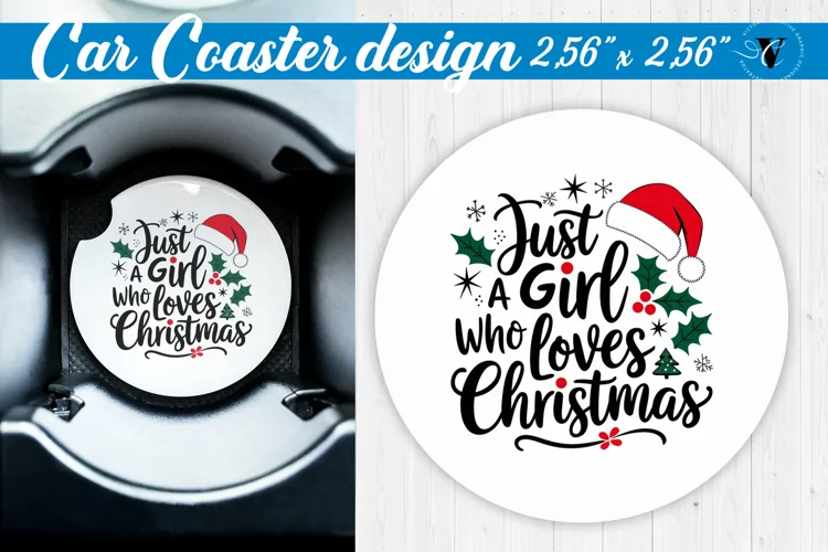 Car Coaster | Christmas Quote | Merry Christmas