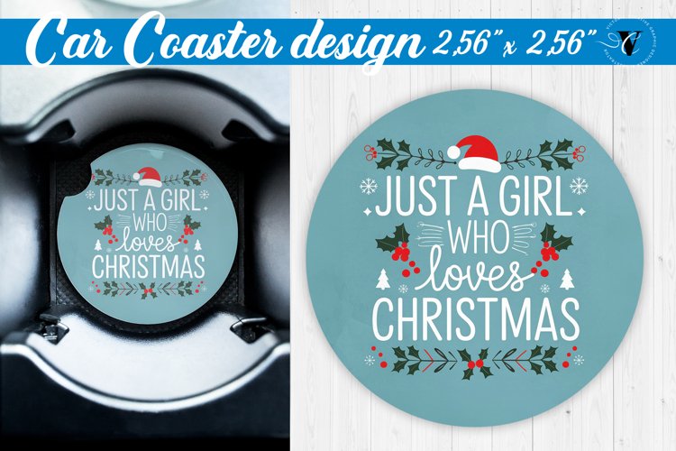 Car Coaster | Christmas Quote | Merry Christmas example image 1