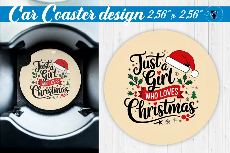 Car Coaster | Christmas Quote | Merry Christmas
