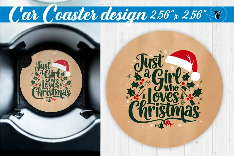 Car Coaster | Christmas Quote | Merry Christmas
