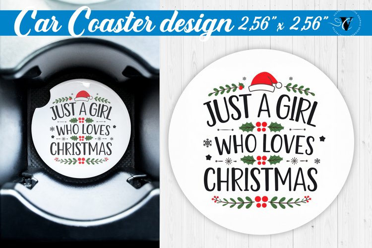 Car Coaster | Christmas Quote | Merry Christmas example image 1