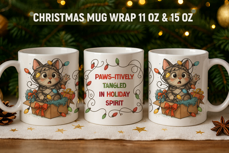 Christmas Mug Sublimation Designs Image 3