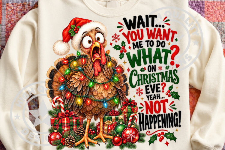 Funny Christmas Chicken Quotes PNG example image 1