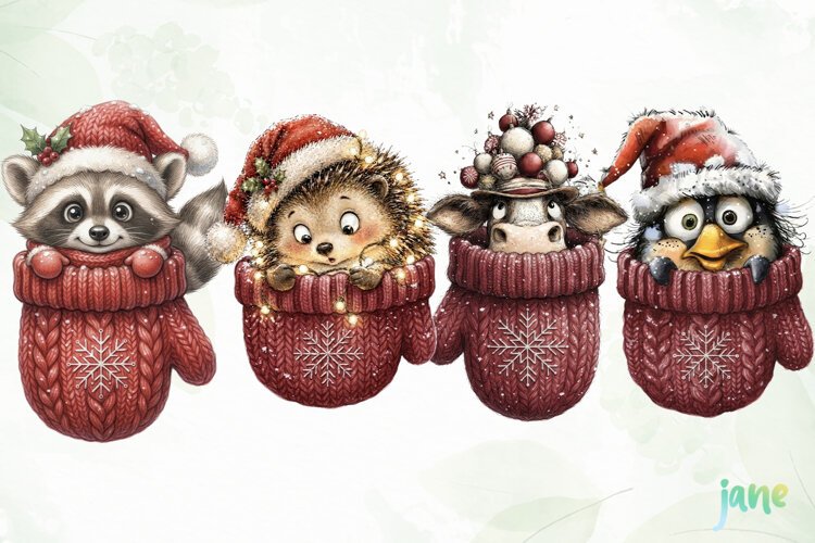 Funny Christmas Clipart example image 1