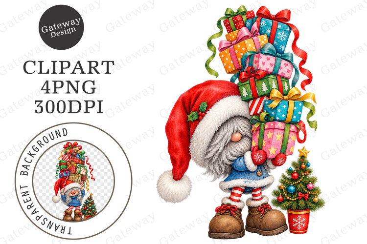 Funny Christmas Clipart PNG example image 1