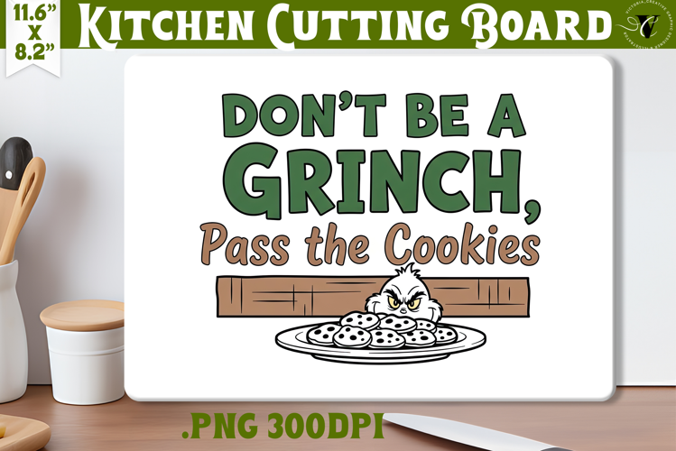 Kitchen Cutting Board | Funny retro Christmas Cutting Board