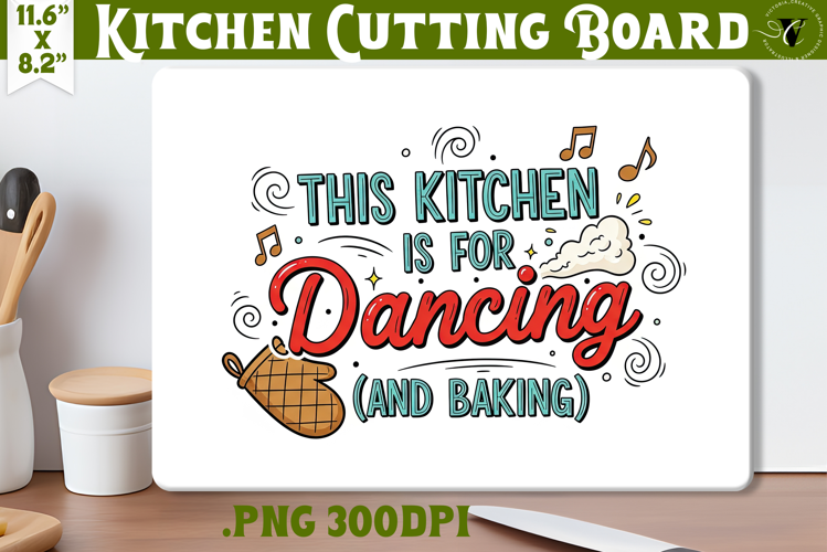 Kitchen Cutting Board | Funny retro Christmas Cutting Board