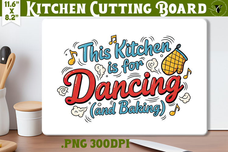Kitchen Cutting Board | Funny retro Christmas Cutting Board