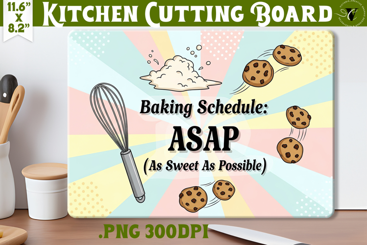 Kitchen Cutting Board | Funny retro Christmas Cutting Board