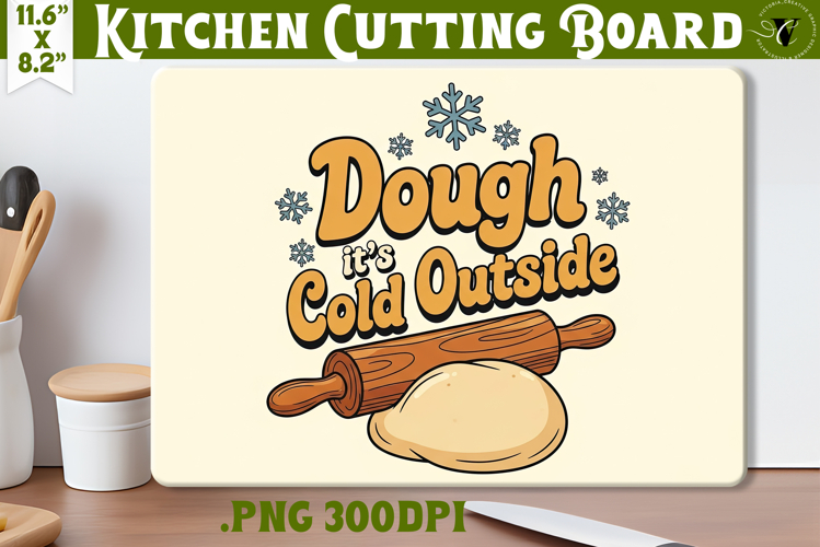 Kitchen Cutting Board | Funny retro Christmas Cutting Board