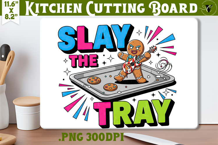 Kitchen Cutting Board | Funny retro Christmas Cutting Board