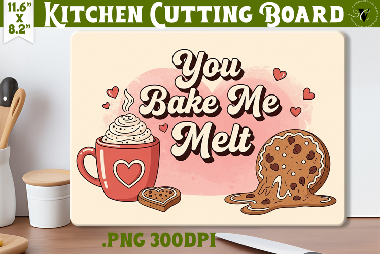 Kitchen Cutting Board | Funny retro Christmas Cutting Board