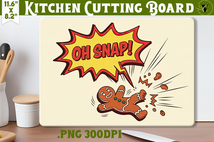 Kitchen Cutting Board | Funny retro Christmas Cutting Board