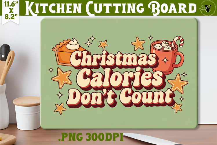 Kitchen Cutting Board | Funny retro Christmas Cutting Board