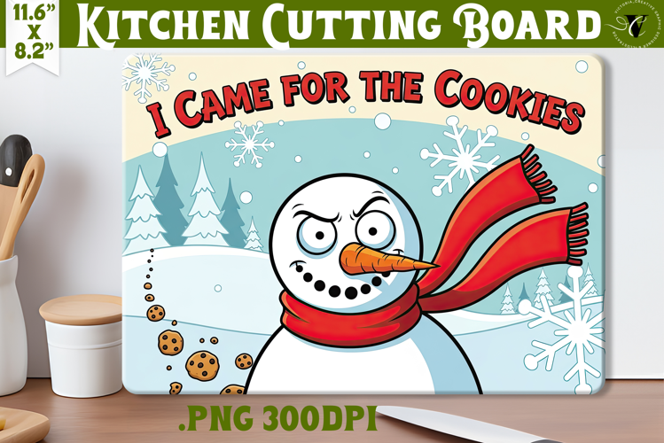 Kitchen Cutting Board | Funny retro Christmas Cutting Board