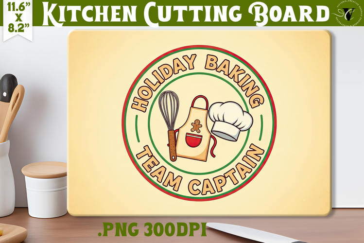 Kitchen Cutting Board | Funny retro Christmas Cutting Board