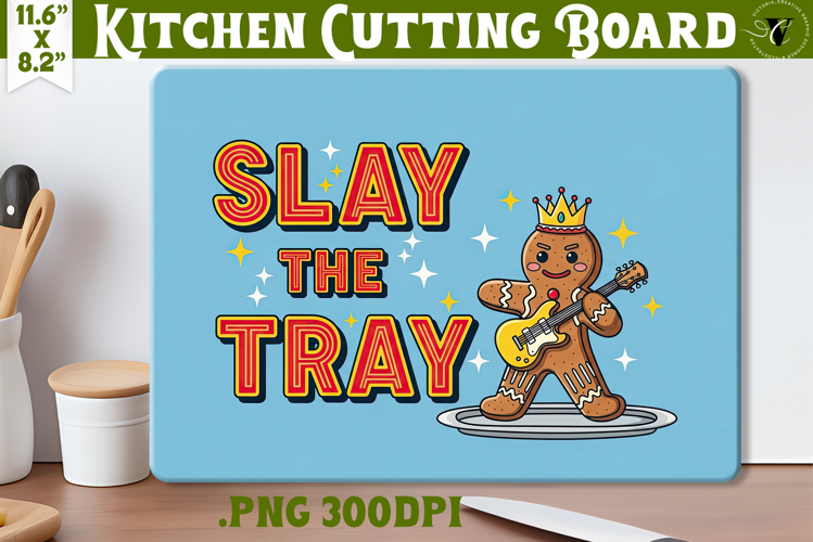Kitchen Cutting Board | Funny retro Christmas Cutting Board