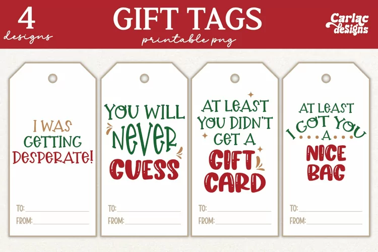 Funny Christmas Gift Tags, Christmas Gift Tags
