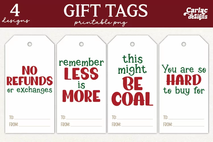 Funny Christmas Gift Tags, Christmas Gift Tags