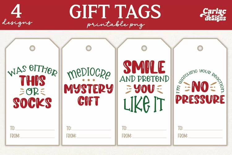 Funny Christmas Gift Tags, Christmas Gift Tags