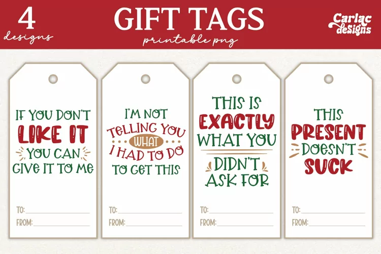 Funny Christmas Gift Tags, Christmas Gift Tags