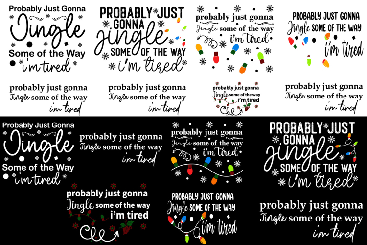 Funny Christmas Light Design Bundle