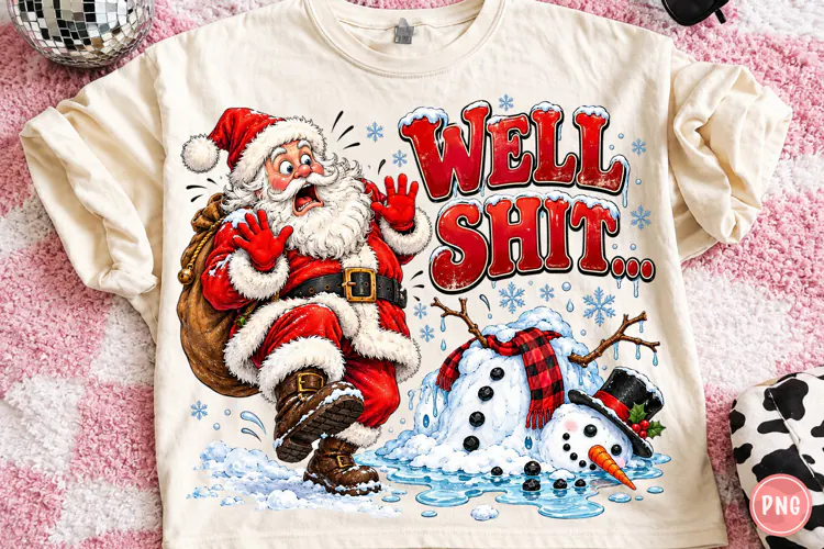 Funny Santa Christmas PNG