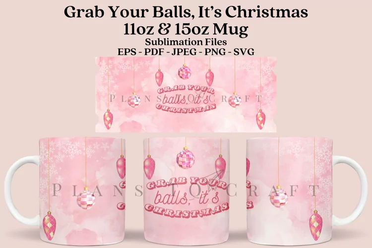 Funny Christmas Quotes Mug Sublimation Wrap SVG