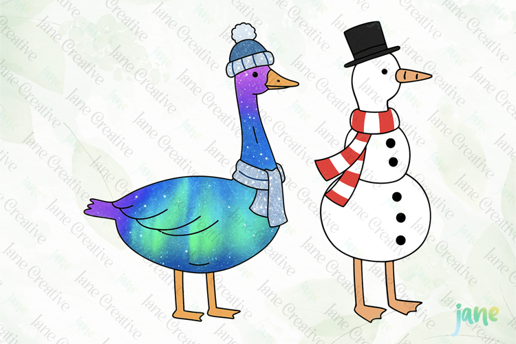 Funny Christmas Silly Goose SVG PNG
