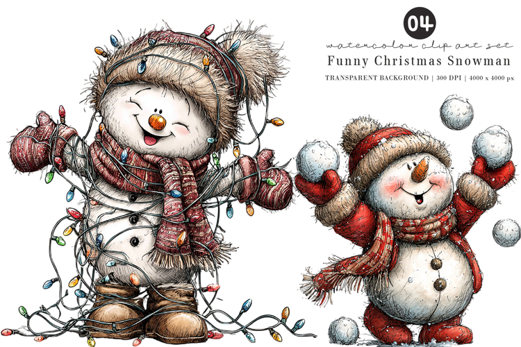 Snowman Clipart Image 20