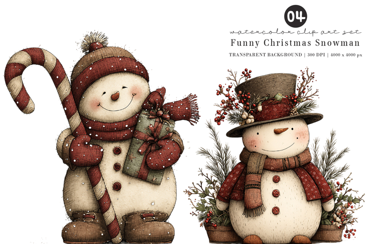 Snowman Clipart Image 15