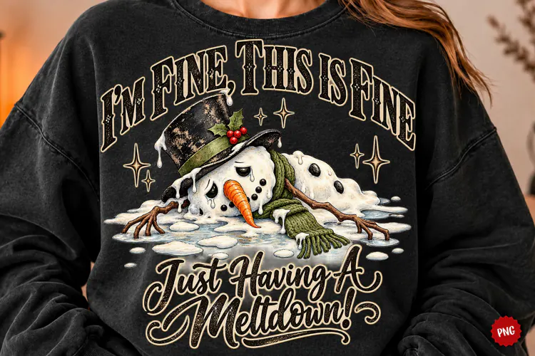 Funny Christmas Snowman Sublimation