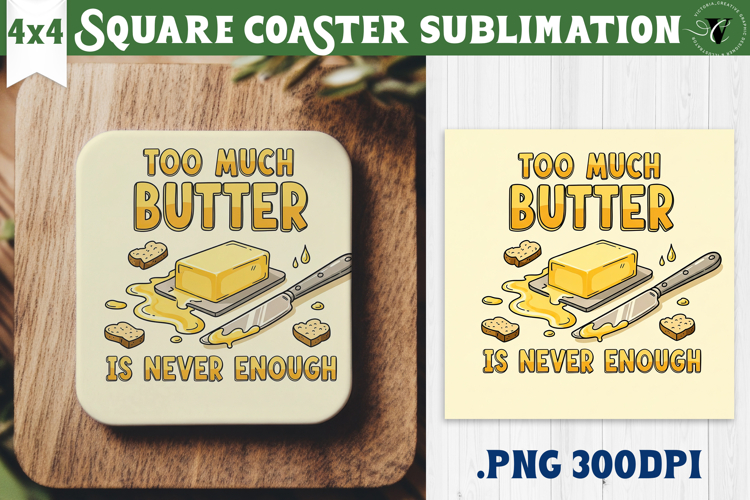 Christmas Square Coasters | Funny retro style